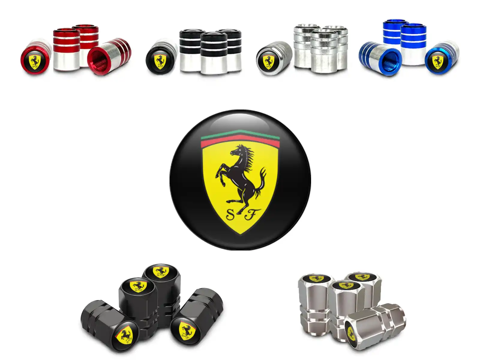 Ferrari Cappelli valvola Auto Finish Lucido Max